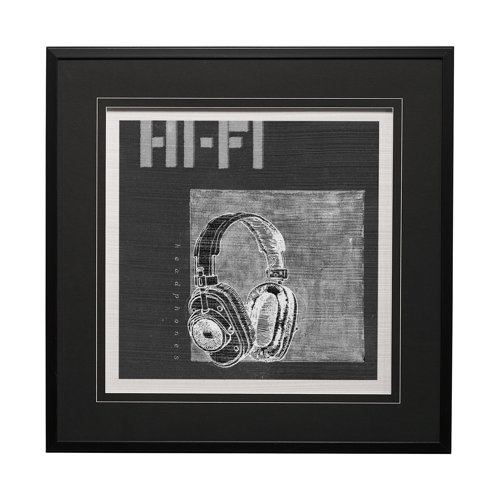 13148 - Retro Tone II by Alarm a Hand Embellished Textured Framed Art Print Matted under Glass