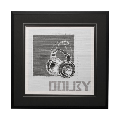 13147 - Retro Tone I by Alarm a Hand Embellished Textured Framed Art Print Matted under Glass