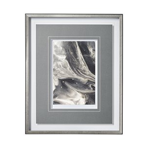 Greek Pitch II by Gabrielle Campbell a Hand Embellished Textured Framed Art Print Matted under Glass