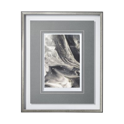 13139 - Greek Pitch II by Gabrielle Campbell a Hand Embellished Textured Framed Art Print Matted under Glass