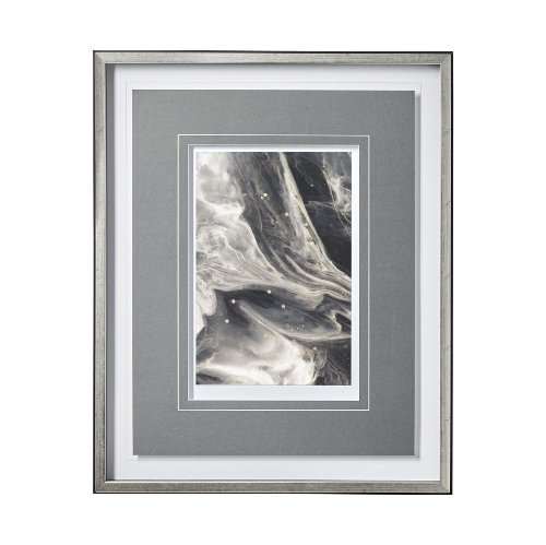 13139 - Greek Pitch II by Gabrielle Campbell a Hand Embellished Textured Framed Art Print Matted under Glass