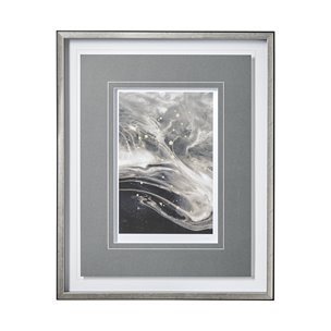 Greek Pitch I by Gabrielle Campbell a Hand Embellished Textured Framed Art Print Matted under Glass