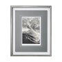 13138 - Greek Pitch I by Gabrielle Campbell a Hand Embellished Textured Framed Art Print Matted under Glass