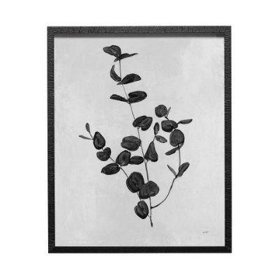 13068 - Botanical Study II by Julia Purinton a Hand Embellished Textured Framed Art Print Matted under Glass
