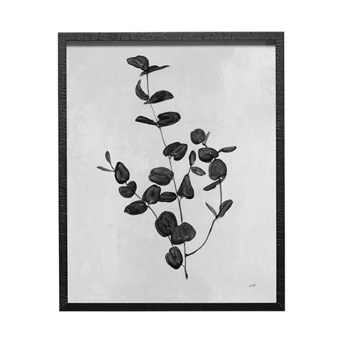 13068 - Botanical Study II by Julia Purinton a Hand Embellished Textured Framed Art Print Matted under Glass