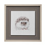 13061 - Forest Friends VII (HedgeHog) by Lisa Audit Hand Embellished Framed Art Print Matted under Glass