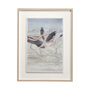 13057 - Flamingo II by Mercana Studio a Hand Embellished Textured Framed Art Print Matted under Glass