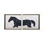 13131 - Equestrian Beauties-Halt by Kristine Hegre a Framed Art Print Matted under Glass