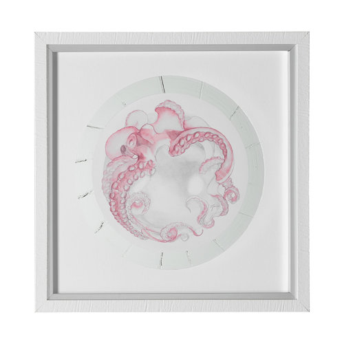 13230 - Who Stole My Precious I Pink by Fiona H Hand Embellished Textured Framed Print Matted under Glass