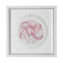 13231 - Who Stole My Precious II Pink by Fiona H Hand Embellished Textured Framed Print Matted under Glass