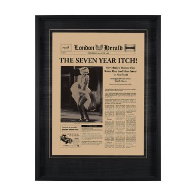 13200 - The Seven Year Itch by Vintage Collection Hand Embellished Framed Art Photo Matted under Glass