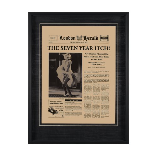 13200 - The Seven Year Itch by Vintage Collection Hand Embellished Framed Art Photo Matted under Glass