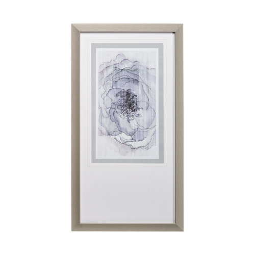 13182 - Sun and Rain I by Alarm a Hand Embellished Textured Framed Art Print Matted under Glass