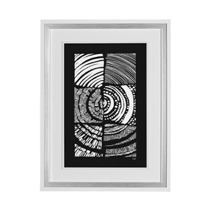 Maze II by Alarm a Hand Embellished Textured Framed Art Print Matted under Glass
