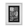 13179 - Maze II by Alarm a Hand Embellished Textured Framed Art Print Matted under Glass