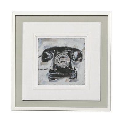 13120 - Retro Phone I by Ethan Harper a Framed Art Print Matted under Glass