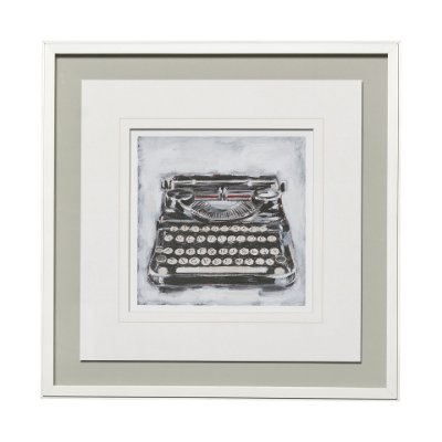 13116 - Vintage Typewriter I by Ethan Harper a Framed Art Print Matted under Glass