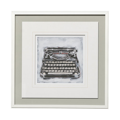 13116 - Vintage Typewriter I by Ethan Harper a Framed Art Print Matted under Glass