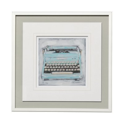 13118 - Vintage Typewriter III by Ethan Harper a Framed Art Print Matted under Glass