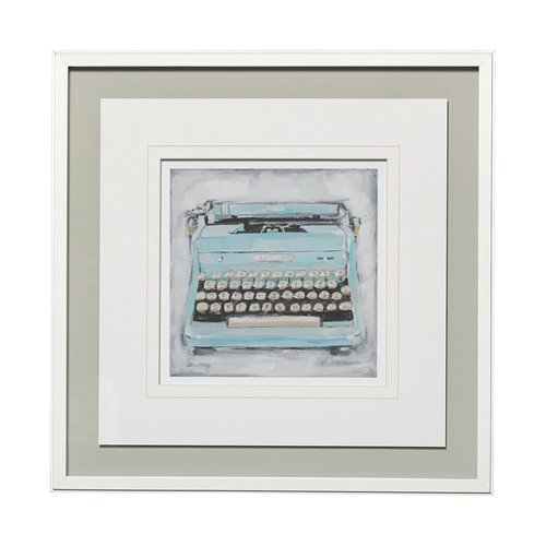 13118 - Vintage Typewriter III by Ethan Harper a Framed Art Print Matted under Glass
