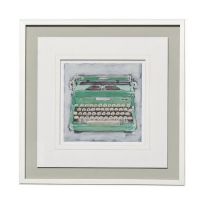 13117 - Vintage Typewriter II by Ethan Harper a Framed Art Print Matted under Glass