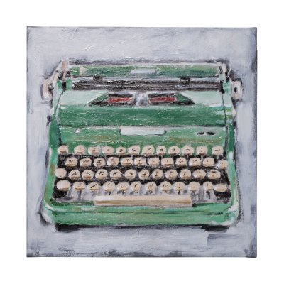 101525-L - Vintage Typewriter II by Ethan Harper a Hand Embellished Textured Canvas