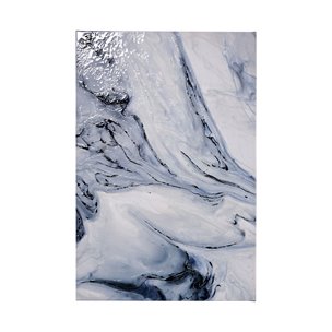 Thunderclouds II by Gabrielle Campbell a Hand Embellished Textured Canvas