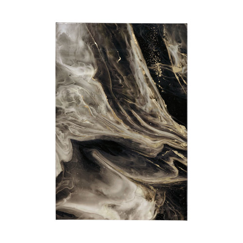 101495-L - Greek Pitch II by Gabrielle Campbell a Hand Embellished Textured Canvas