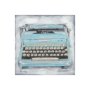 101526-S - Vintage Typewriter III by Ethan Harper a Hand Embellished Textured Canvas