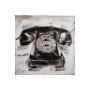 101509-S - Retro Phone I by Ethan Harper a Hand Embellished Textured Canvas