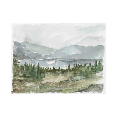 101536-L - Overcast Reservoir II by Ethan Harper a Hand Embellished Textured Canvas