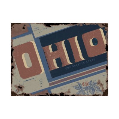 101638-L - Ohio by Alarm a Hand Embellished Textured Canvas
