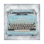 101526-L - Vintage Typewriter III by Ethan Harper a Hand Embellished Textured Canvas