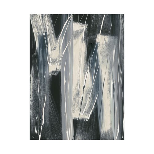 101492-L - Glass Shower I by Mercana Studio a Hand Embellished Textured Canvas