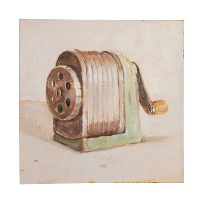 101507-L - Old School III by Ethan Harper a Hand Embellished Textured Canvas