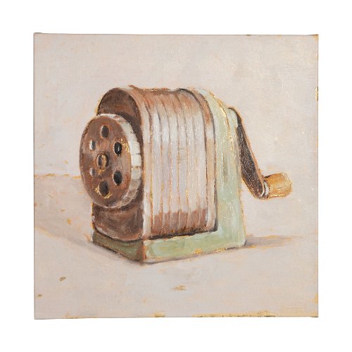 101507-L - Old School III by Ethan Harper a Hand Embellished Textured Canvas