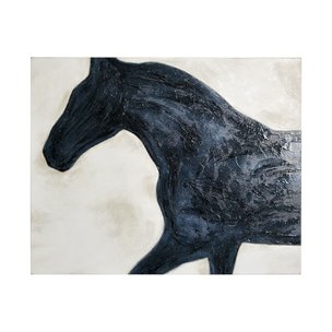 Equestrian Beauties - Halt by Kristine Hegre a Hand Embellished Textured Canvas