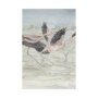 101490-L - Flamingo II by Mercana Studio a Hand Embellished Textured Canvas