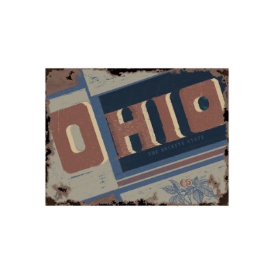 101638-S - Ohio by Alarm a Hand Embellished Textured Canvas