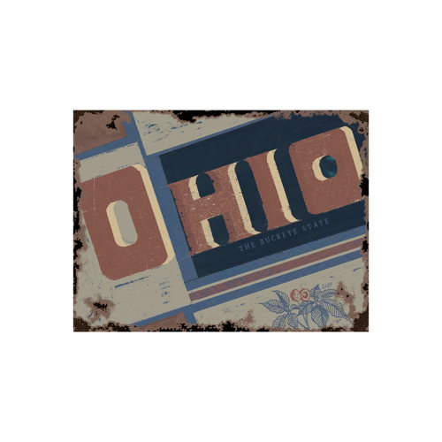 101638-S - Ohio by Alarm a Hand Embellished Textured Canvas