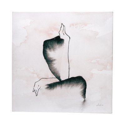 101608-S - Andromedae Light I by Melody. D a Hand Embellished Textured Canvas