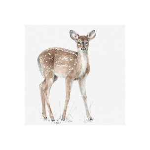 Forest Friends XII (Deer) by Lisa Audit a Hand Embellished Textured Canvas