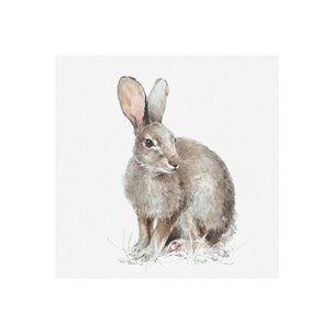 Forest Friends VIII (Hare) by Lisa Audit a Hand Embellished Textured Canvas