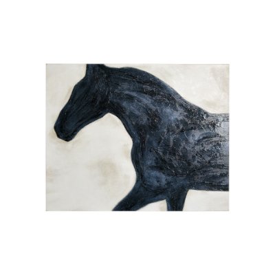 101575-S - Equestrian Beauties - Halt by Kristine Hegre a Hand Embellished Textured Canvas
