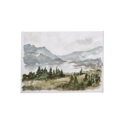 101535-S - Overcast Reservoir I by Ethan Harper a Hand Embellished Textured Canvas