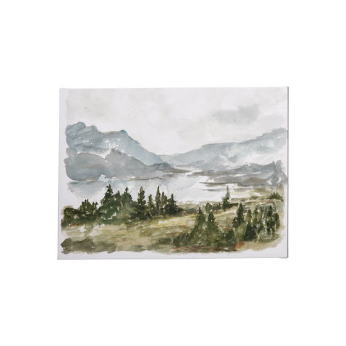 101535-S - Overcast Reservoir I by Ethan Harper a Hand Embellished Textured Canvas