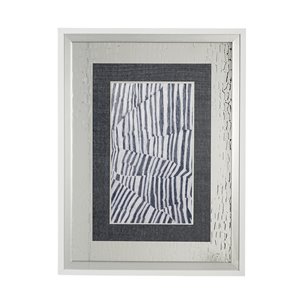 Corduroy II by Alarm a Hand Embellished Textured Framed Art Print Matted under Glass