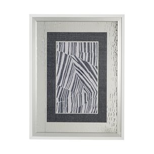 Corduroy I by Alarm a Hand Embellished Textured Framed Art Print Matted under Glass