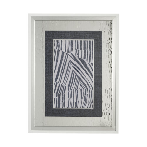 13168 - Corduroy I by Alarm a Hand Embellished Textured Framed Art Print Matted under Glass