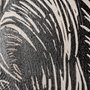 101624-L - Linocut II (Goat) by Mercana Studio a Hand Embellished Textured Canvas